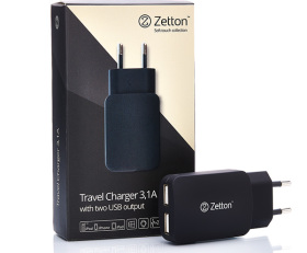 Travel charger 3.1A + 2USB